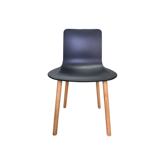 Vitra HAL Wood Chair – Black Seat with Oak Legs by Jasper Morrison