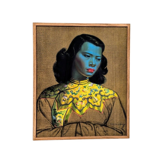 Vladimir Tretchikoff "Chinese Girl" (The Green Lady) Vintage Offset Lithograph, c.1970s