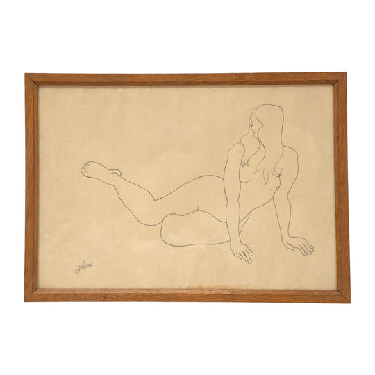 Mid 20th Century Reclining Nude