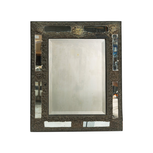 18th Century Repousse Cushion Mirror