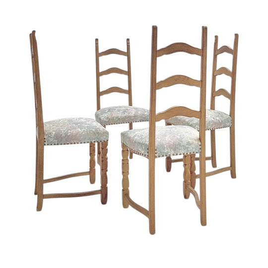 Henning Kjærnulf Oak 'Folk' Dining Chairs – Set of Four