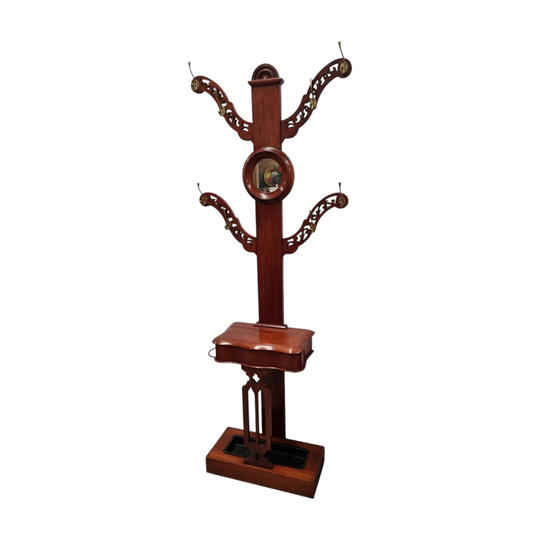Mid Victorian Mahogany Tree Shaped Hall Stand