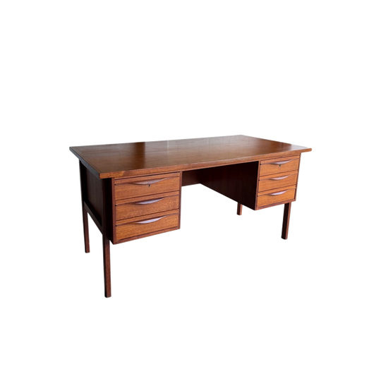Mid Century 1960s Danish Double Sided Desk