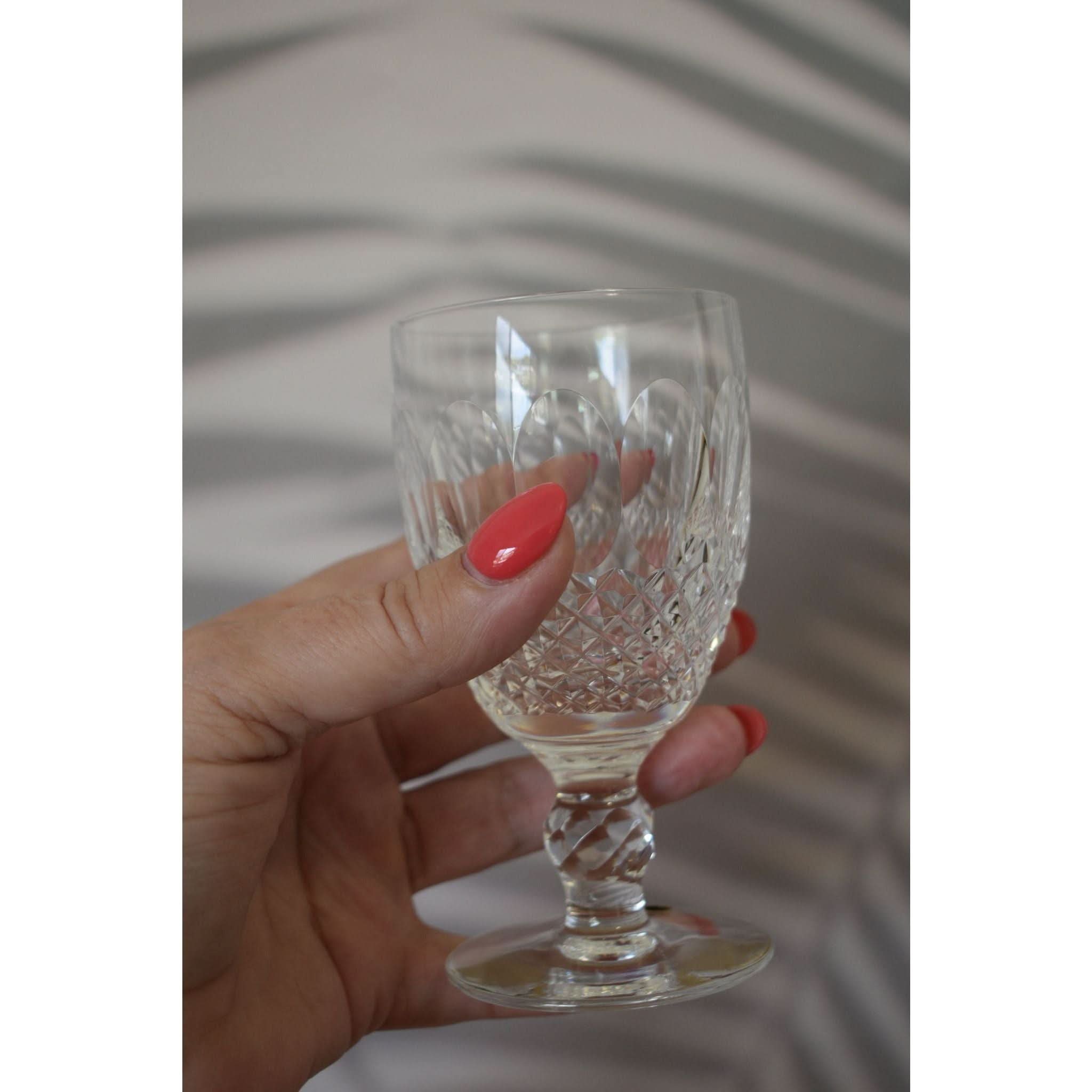 Set of (9) Waterford Crystal Colleen Short Stem Claret Wine Water Glasses 4 3/4 Set of (9) Waterford Crystal Colleen Short Stem Claret Wine Water Glasses 4 3/4