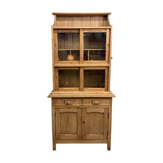 Antique Kauri Pine Kitchen Dresser Meat Hutch