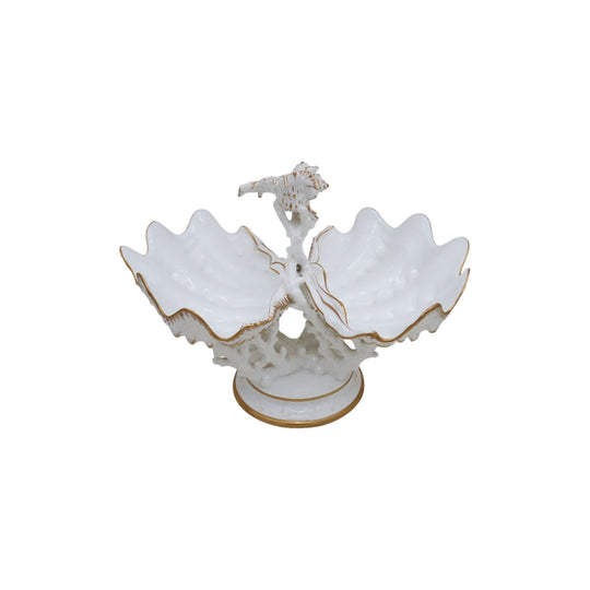 Wedgwood gilt bone china clam shell centrepiece