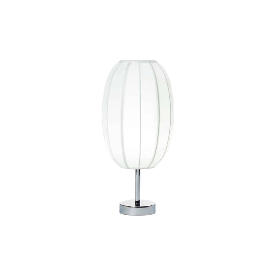 White lotus bud table lamp