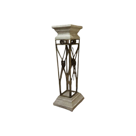 White marble flower stand lamp stand plant stands antique