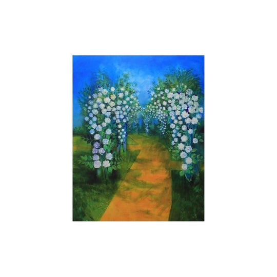 White Rose Pergola at Twilight - Victor Rubin (1950 - )