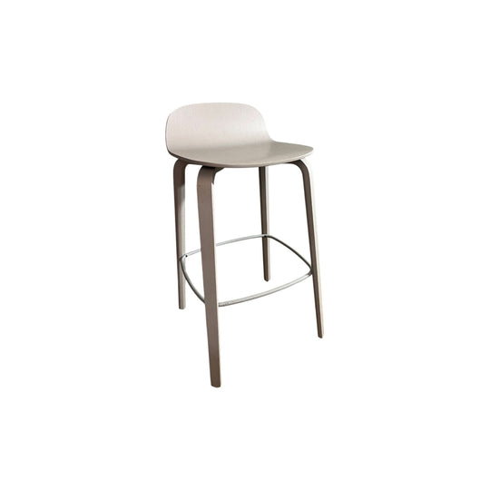 White washed Moulded Plywood Bar Stools - 6 available
