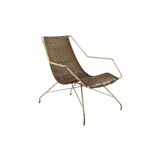 Wicker and Iron Chair by Carlo Hauner. Brazil. Eternity Design Collections.