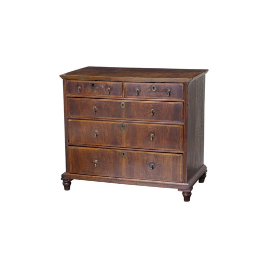William and Mary Chest of Drawers in Walnut