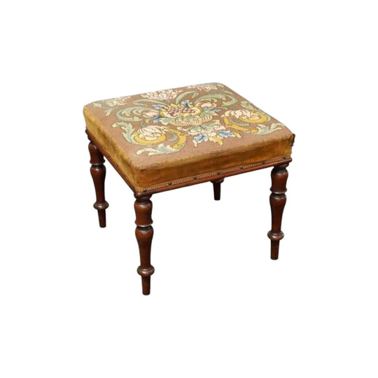 William IV Mahogany Square Stool, c.1830