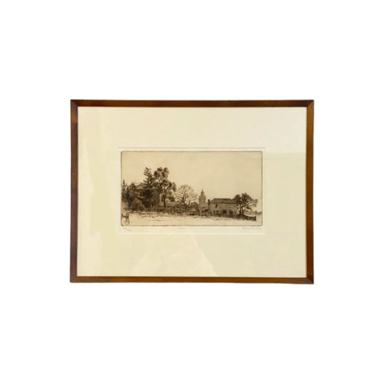 "Windsor" Etching By Sydney Ure Smith (1887-1949)