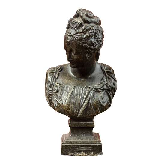 A 19th Century French Patinated Bronze Bust