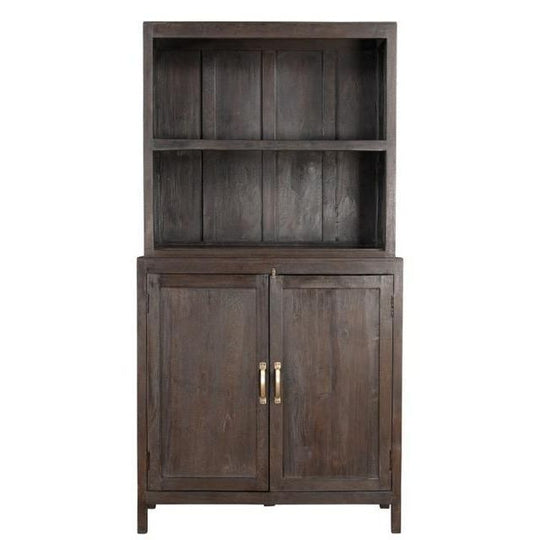 Wooden Buffet Sideboard with Upper Shelves #1772