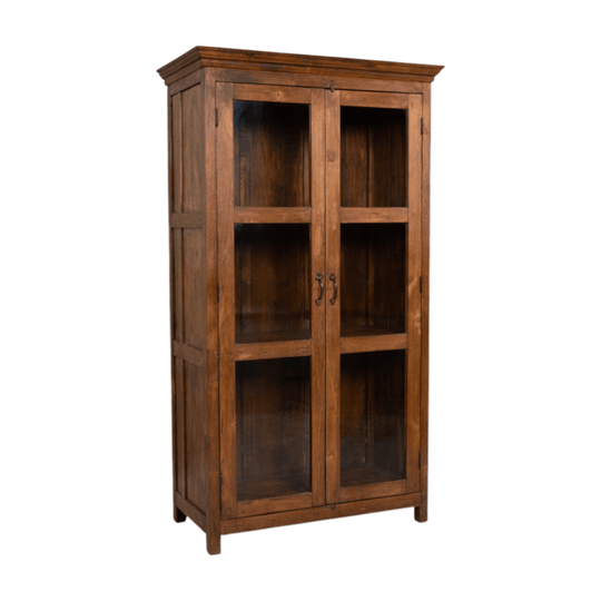 Wooden Glass Almirah #36