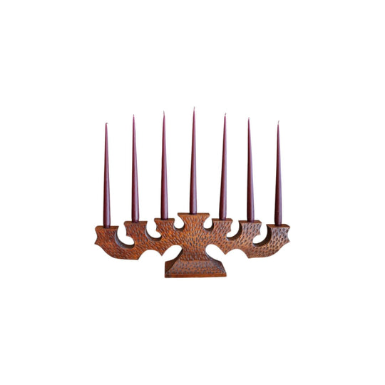 Wooden Menorah