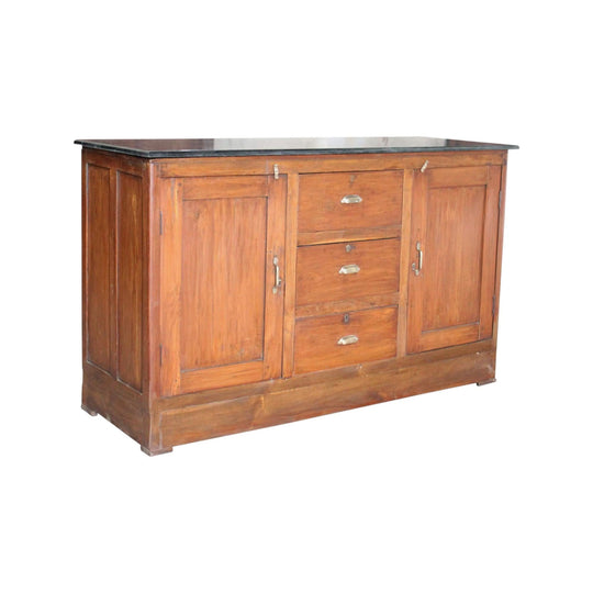 Wooden sideboard w marble