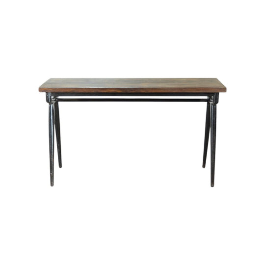 Wooden Table with Iron Base #65