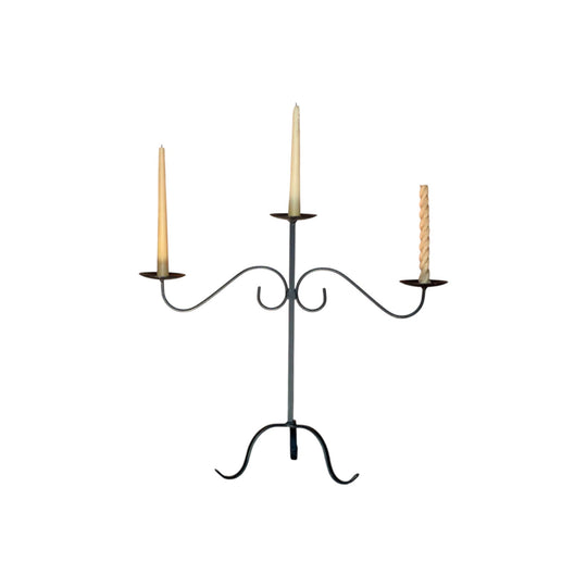 Wrought iron candelabra