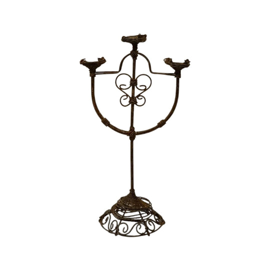 Wrought wire candelabra