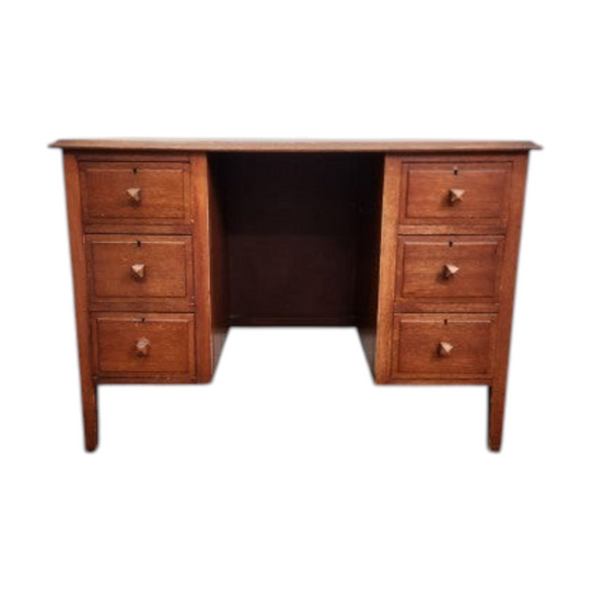 Vintage Maple Keyhole Desk