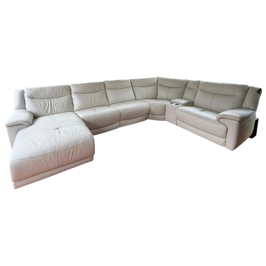 Nick Scali Alpa Corner Modular Leather Lounge