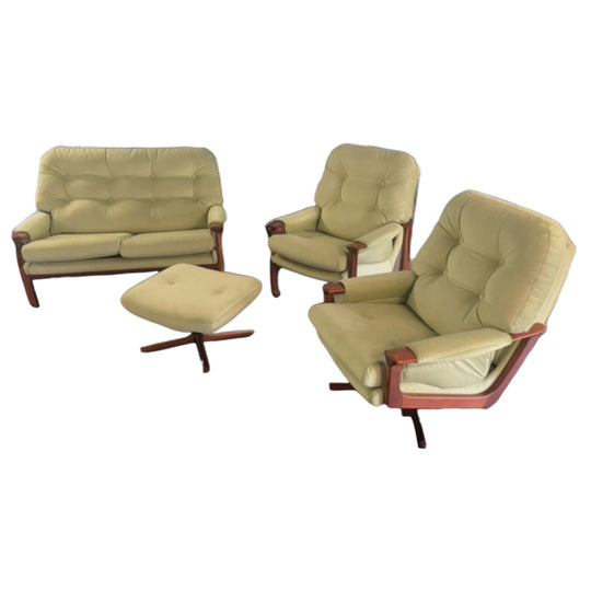 Tessa 4 piece lounge suite. Fully reupholstered.