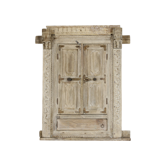 Vintage Balinese Window Panel