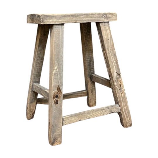 Chinese Provincial Elm Stool
