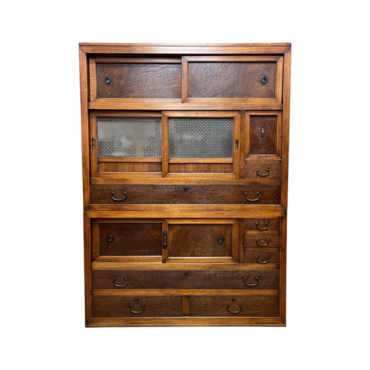 Japanese Mizuya, Kitchen Cabinet - Cedar & Elm & Cypress| Taisho