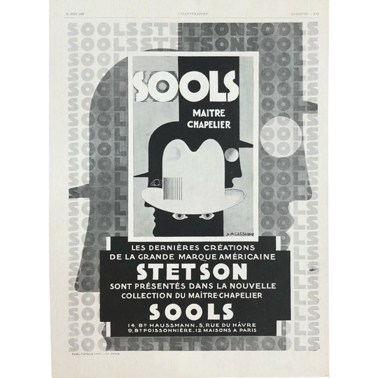 Sools Stetson by A M Cassandre