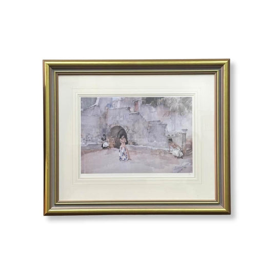 William Russell Flint (1880-1969) Three Ladies in Architectural Courtyard Ltd. Ed. print 473/650