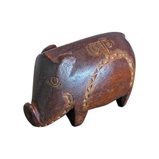 Massim Carved Pig - Trobriand Islands, Papua New Guinea