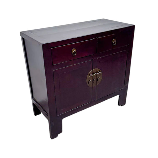 Dark Brown 2 Drawer Cabinet