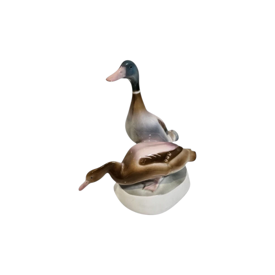 Zsolnay Hungary porcelain Mallards 1920-1930