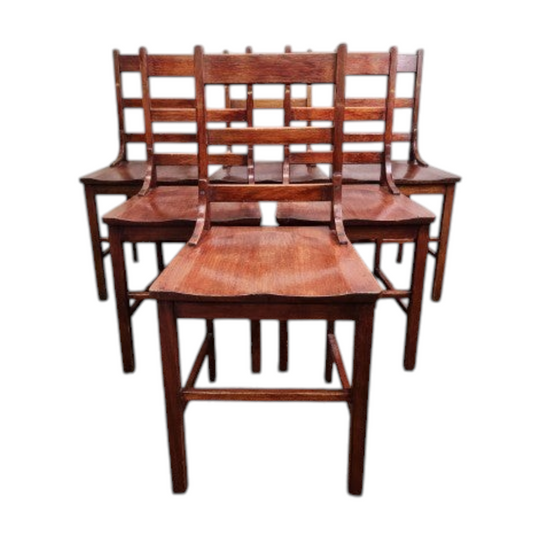 Set of 6 Timber Dining Chairs - Early Australian Maple