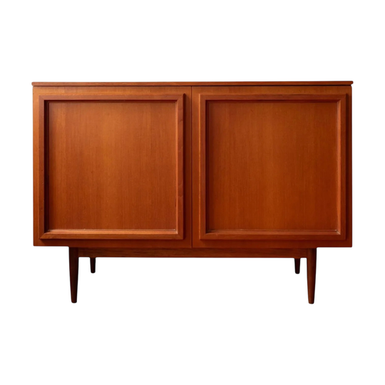 Mid-century compact sideboard / record cabinet by Burgess Furniture